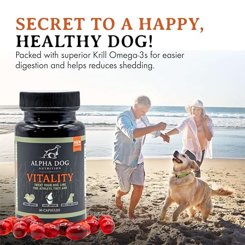 Alpha Dog Krill Oil For Dogs Vitality By Alpha Dog Nutrition