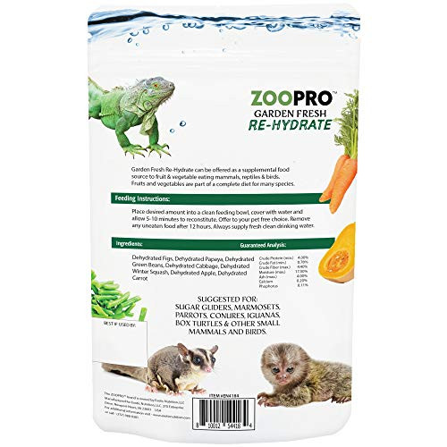 Exotic Nutrition Garden Fresh ReHydrate High Calcium Dried Fruit & Vegetable Mix For