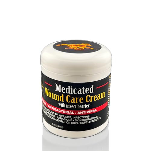 E3 Medicated Wound Cream For Horses Dogs Rabbits Hot Spot Treatment Ointment