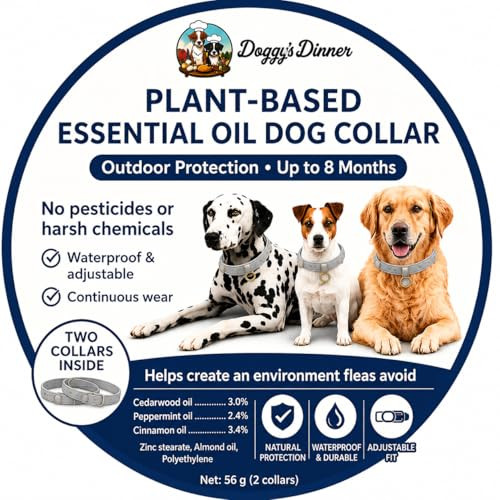 Doggy's Dinner Natural Flea & Tick Collar For Dogs 2 Pack