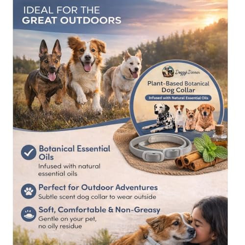 Doggy's Dinner Natural Flea & Tick Collar For Dogs 2 Pack