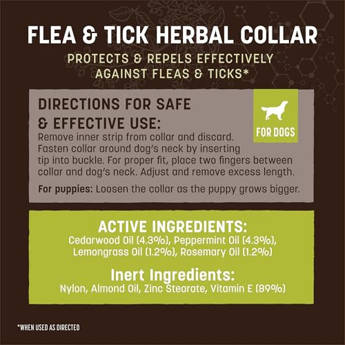 Earth Animal Apothecary Natural Flea & Tick Herbal Collar For Small Dogs &