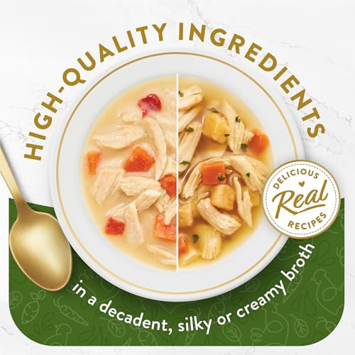 Fancy Feast Purina Fancy Feast Chicken Broth Complement Lickable Grain Wet Cat 1.4 Oz Variety Pack