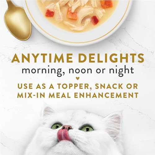 Fancy Feast Purina Fancy Feast Chicken Broth Complement Lickable Grain Wet Cat 1.4 Oz Variety Pack