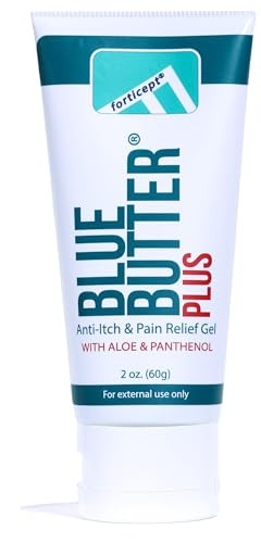 Forticept Blue Butter Plus Dog Itching Skin Relief Cream Hot Spot Treatment 2 Oz