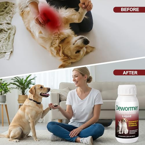 Fliko Fenbendazole Dewormer For Dogs & Cats Liquid For Roundworms Hookworms Tapeworms 100 Ml