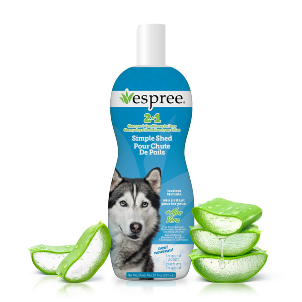 Espree Simple Shed Dog Shampoo & Conditioner Shed Control Formula With Goat's 20Oz