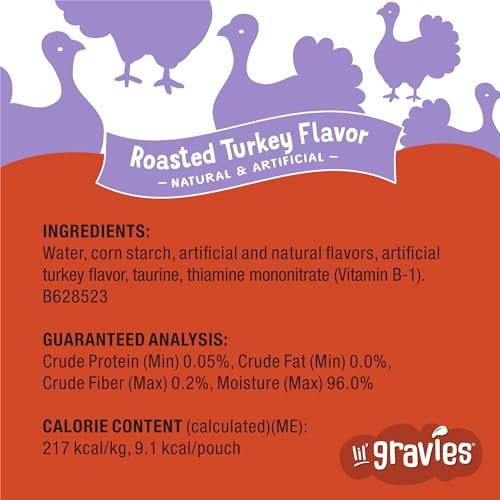 Friskies Purina Friskies Lil' Gravies Roasted Turkey Flavor Cat Food Lickable Cat 1.55 Oz Pack Of 16
