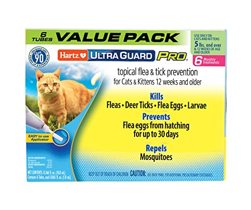 Hartz Ultraguard Pro Topical Flea & Tick Prevention For Cats & Kittens 5 Lbs
