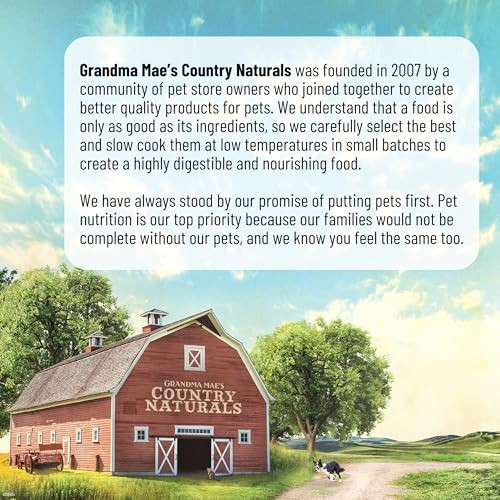 Grandma Mae's Country Naturals Dry Dog Food Adult Sensitive Stomach Formula Chicken & Brown Rice 4 Lb