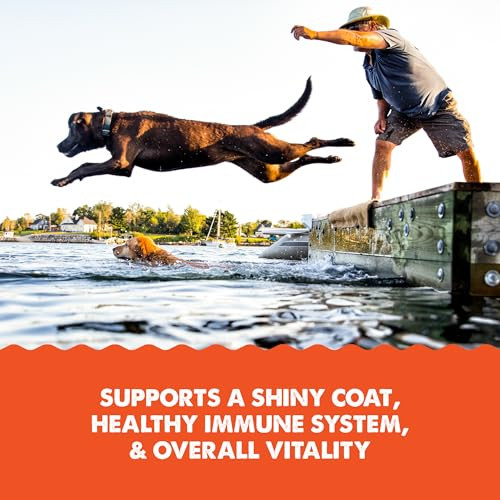 Grizzly Pet Products Foods & Supplements AllNatural Salmon Plus Omega 369 Food Supplement For Dogs And Cats 8 Ounce