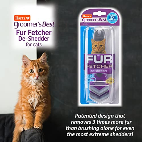 Hartz Groomer's Best Fur Fetcher DeShedder Cat BrushBlack