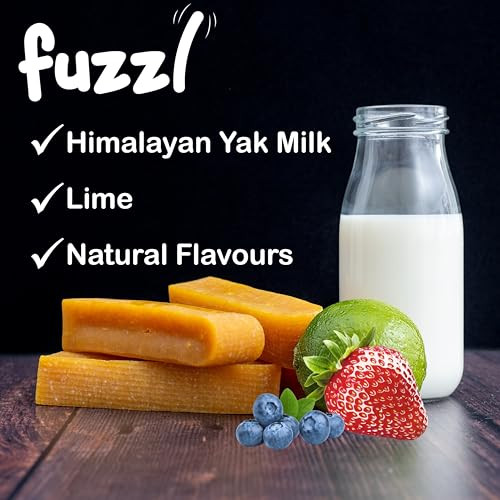 Fuzzl Yak Cheese Himalayan Dog Chews Blueberry Strawberry Large 2 Pack Natural 2 Pack