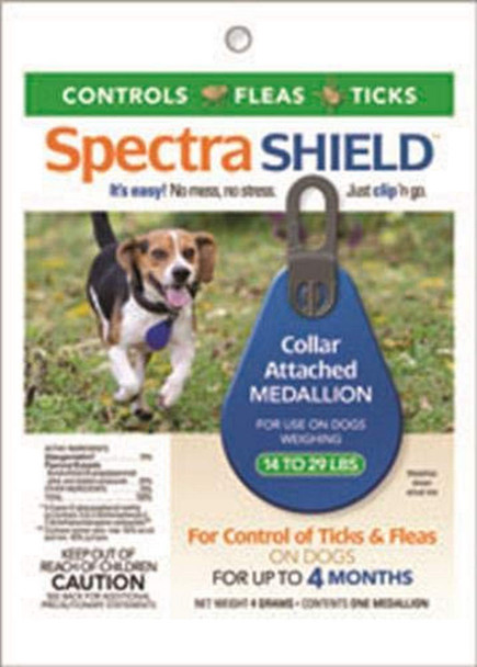 Durvet Spectra Shield Collar Attached Medallion For Small Dogs 14 To 29Pound