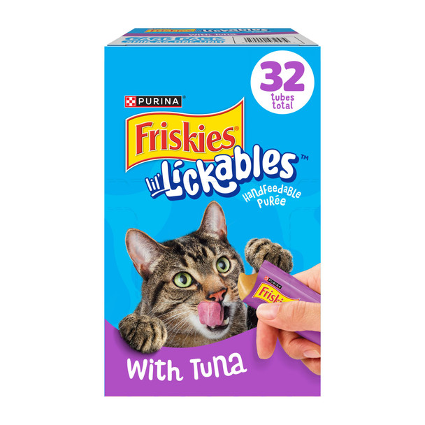 Friskies Purina Friskies Lil' Lickables With Tuna Lickable Cat Treats (Pack Of 16 Oz Pack Of 32