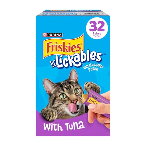Friskies Purina Friskies Lil' Lickables With Tuna Lickable Cat Treats (Pack Of 16 Oz Pack Of 32
