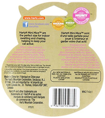 Hartz Just For Cats Mini Mice Cat Toy (5 Pack 5 Pack