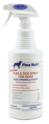Farnam Flea Halt WaterBased Flea & Tick Spray For Dogs Plus Citronella 40 Fl Oz