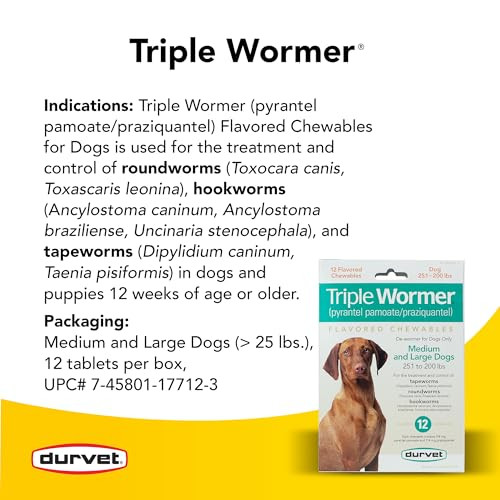 Durvet Triple Wormer For Medium And Large Dogs