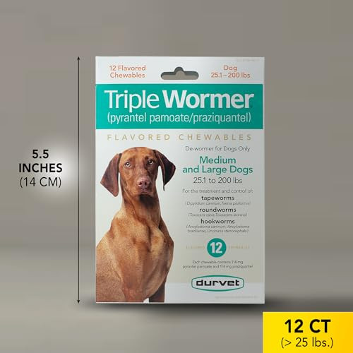 Durvet Triple Wormer For Medium And Large Dogs
