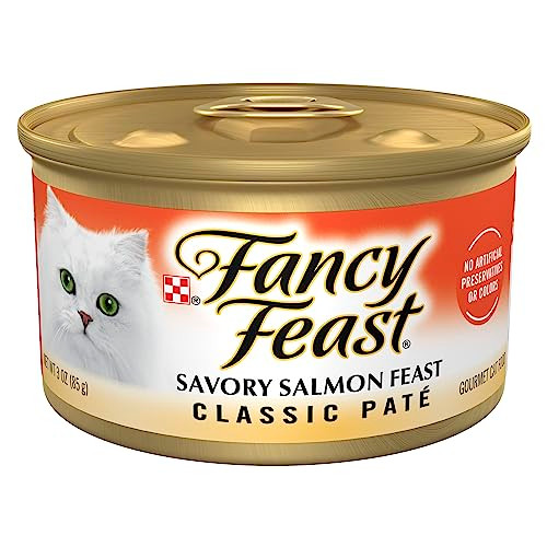 Fancy Feast Purina Fancy Feast Salmon Feast Classic Grain Wet Cat Food 3 Oz Pack Of 24
