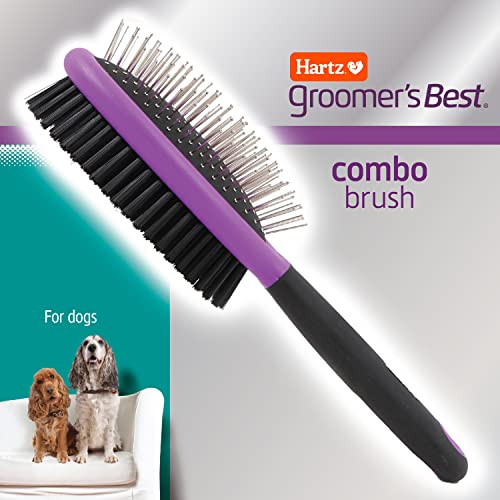 Hartz Groomer's Best Combo Dog Brush MultiColored
