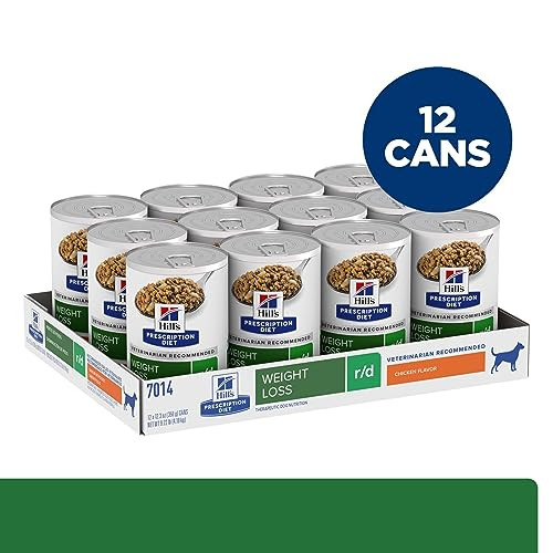 Hill's Prescription Diet R/D Weight Reduction Wet Dog Food Chicken . Cans 12Pack 12.3 Oz 12Pack