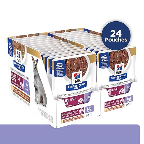 Hill's Prescription Diet I/D Low Fat Wet Dog Food Chicken Carrot & Rice Stew 2.8 Oz 24Pack