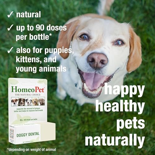 Homeopet Doggy Dental Safe Gentle And Natural Tooth And Dental Care For 15 Milliliters