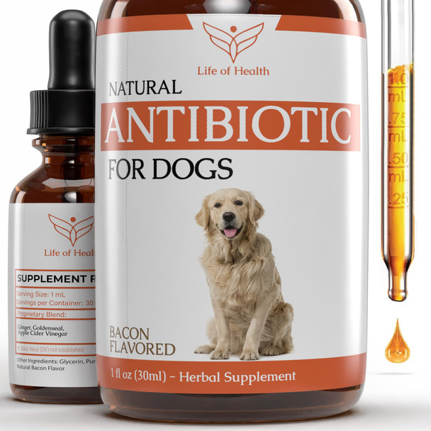 Life Of Health Natural Antibiotics For Dogs 1 Oz