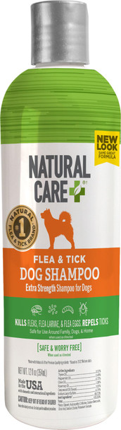 Natural Care Flea And Tick Dog Shampoo Flea & Tick Treatment For Dogs 12 Fluid Ounces