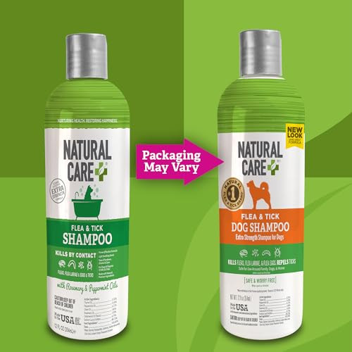 Natural Care Flea And Tick Dog Shampoo Flea & Tick Treatment For Dogs 12 Fluid Ounces