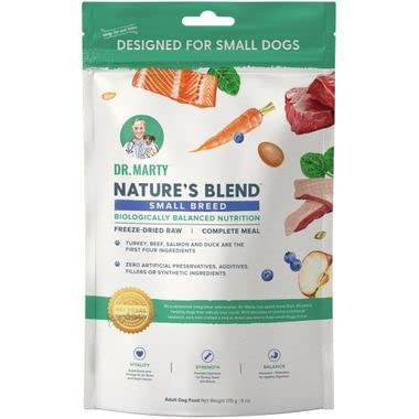 Nature's Blend Dr. Marty Nature's Blend Adult Small Breed FreezeDried Raw Dog Food 6 Oz Pack Of 1