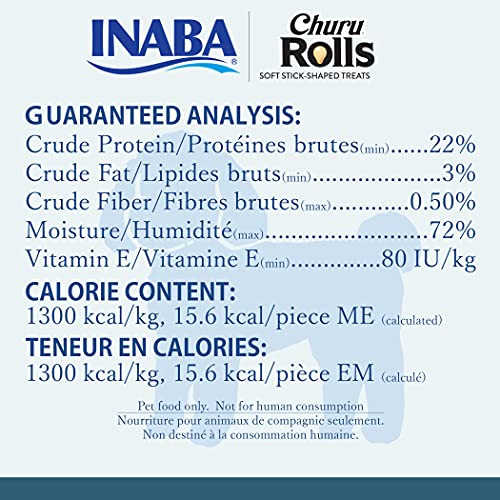 Inaba Churu Rolls Chicken Wraps Chicken With Salmon Recipe Dog Treats 3.36 Oz