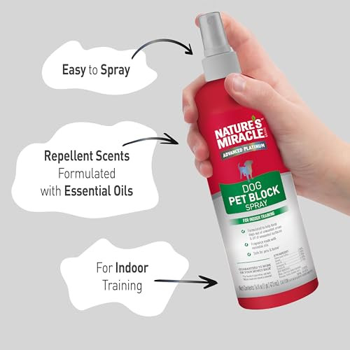 Nature's Miracle Advanced Platinum Dog Pet Block Repellent Spray (Pack Of 1 16 Fl Oz Pack Of 1