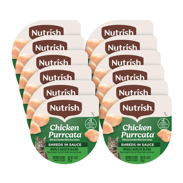 Nutrish Grain Wet Cat Food Chicken Purrcata Whole Health Blend With 2.8 Oz Pack Of 12