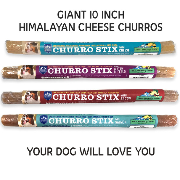 Himalayan Dog Chew Yaky Churro Himalayan Cheese Treats 10 Inch
