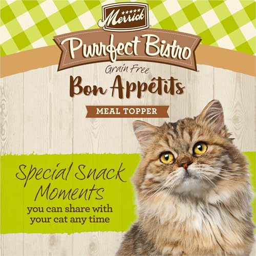 Merrick Purrfect Bistro Bon Appetits Premium Grain Wet Cat Food Topper 3 Oz Pack Of 24