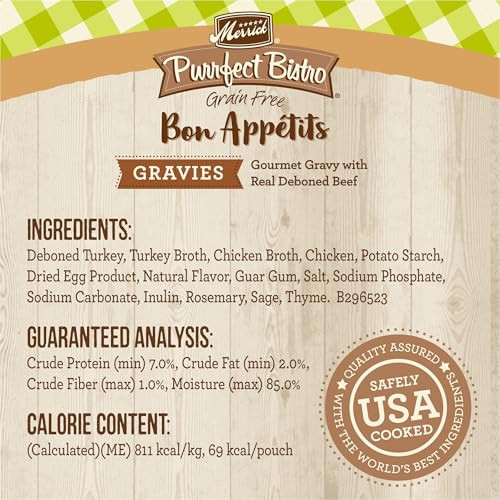 Merrick Purrfect Bistro Bon Appetits Premium Grain Wet Cat Food Topper 3 Oz Pack Of 24