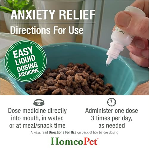 Homeopet Anxiety Relief Medicine For Pets Natural Anxiety Relief For Dogs And 15 Milliliters