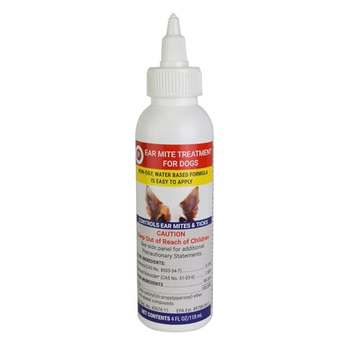Miracle Care R7 Ear Mite Treatment For Dogs Controls Ticks And Mites 4 Ounce