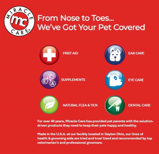 Miracle Care R7 Ear Mite Treatment For Dogs Controls Ticks And Mites 4 Ounce