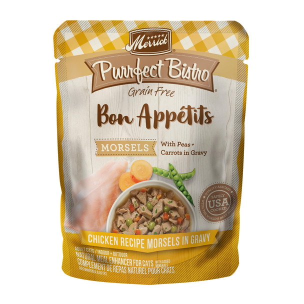 Merrick Purrfect Bistro Bon Appetits Grain Wet Cat Food Chicken Recipe 3 Oz Pack Of 24