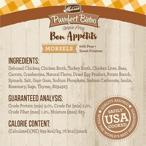 Merrick Purrfect Bistro Bon Appetits Grain Wet Cat Food Chicken Recipe 3 Oz Pack Of 24