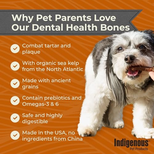 Indigenous Pet Dental Health Bones Mini Smoked Bacon 11.92 Oz