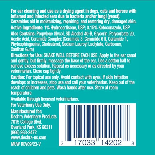 Malacetic Ultra Otic Cleanser For Dogs Cats And Horses 2 Oz