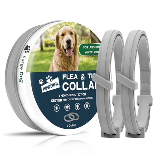 Njkpuyt Flea Collar For Dogs Tick And Flea Collar For Dogs Dog 2 Pack