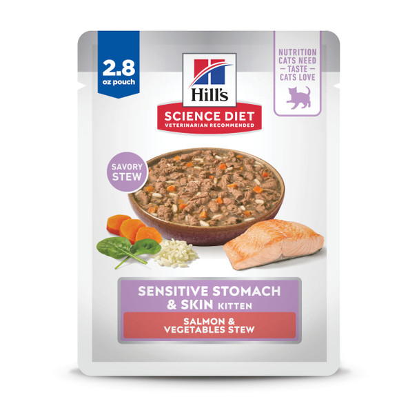 Hill's Science Diet Sensitive Stomach & Skin Kitten Stomach & Skin Sensitivity Support Wet 2.8 Oz