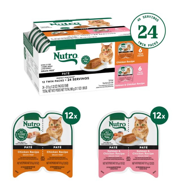 Nutro Perfect Portions Wet Cat Food Cuts In Gravy Multipack: Tuna Recipe 2.64 Oz 12 Count