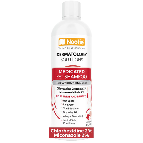 Nootie Medicated Pet Shampoo Chlorhexidine Dog Shampoo For Itch Relief Sold In 16Oz